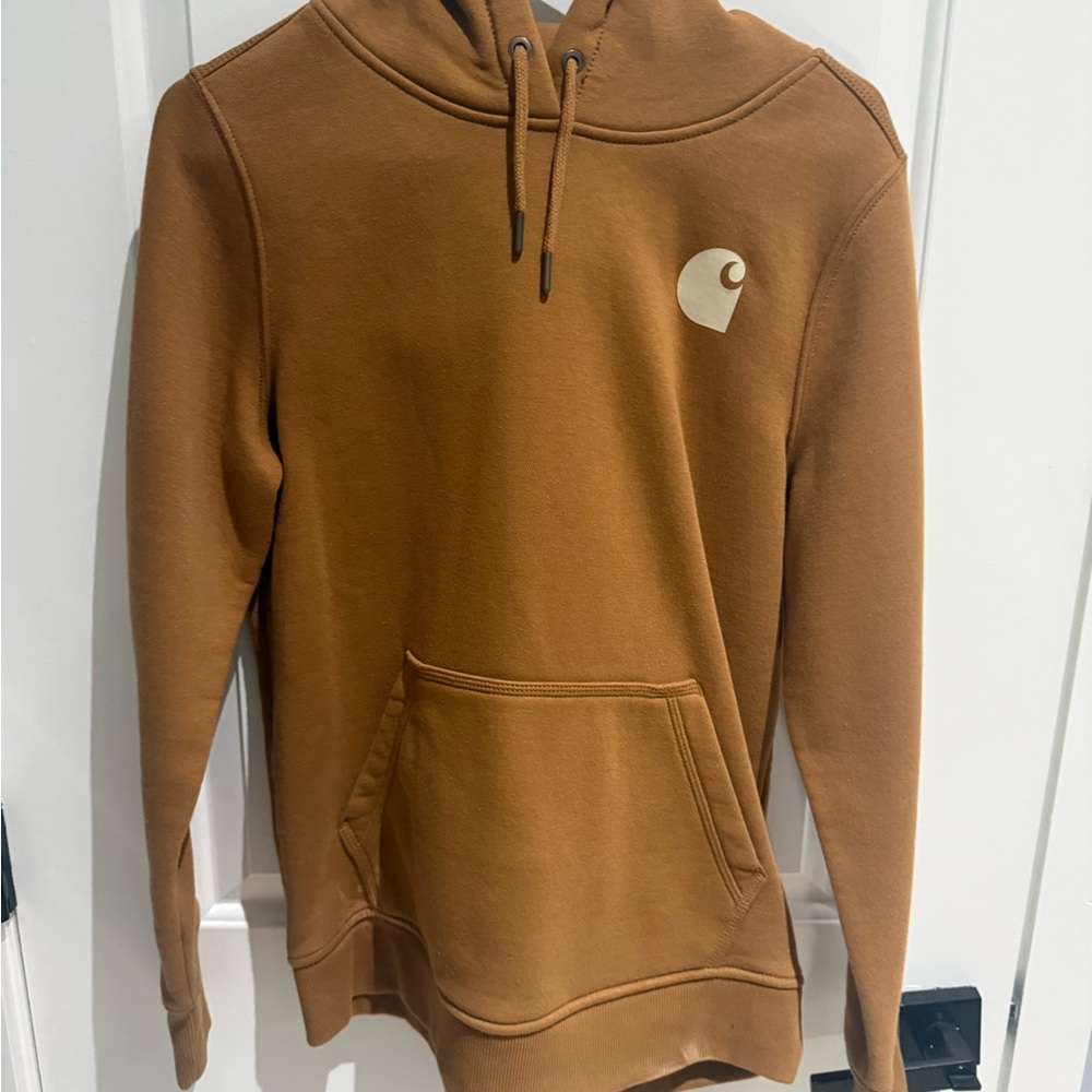 Carhartt Brown/Tan Logo Pullover Hoodie